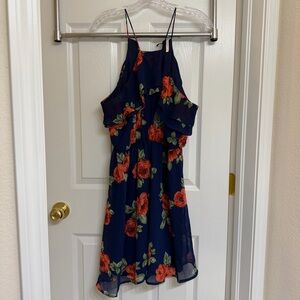 DNA Couture Navy Floral Mini Dress